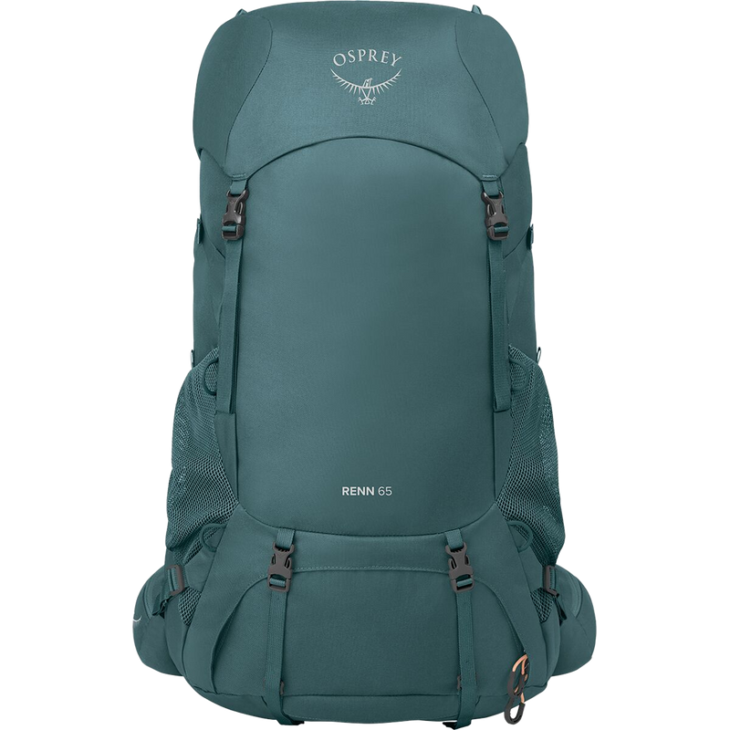 Women's Renn 65L EF, Osprey Renn 65L EF in Cascade Blue/Melon Orange front