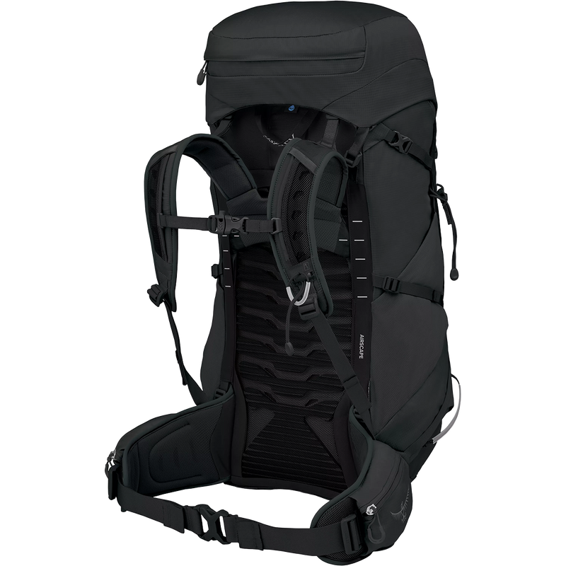 Women's Tempest 44, Osprey Women's Tempest 44 in Black/Coal Grey harness and hipbelt
