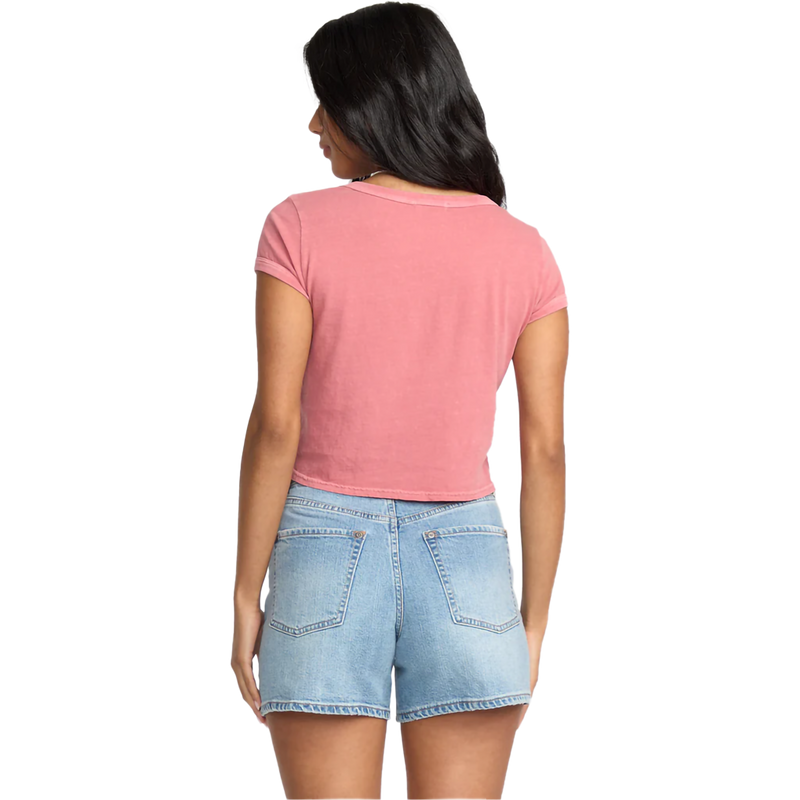 Women's Daily Tee Short Sleeve Knit, Billabong Women's Daily Tee Short Sleeve Knit in WGR-Wild Ginger back