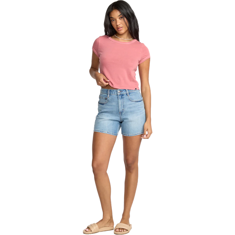 Women's Daily Tee Short Sleeve Knit, Billabong Women's Daily Tee Short Sleeve Knit in WGR-Wild Ginger front