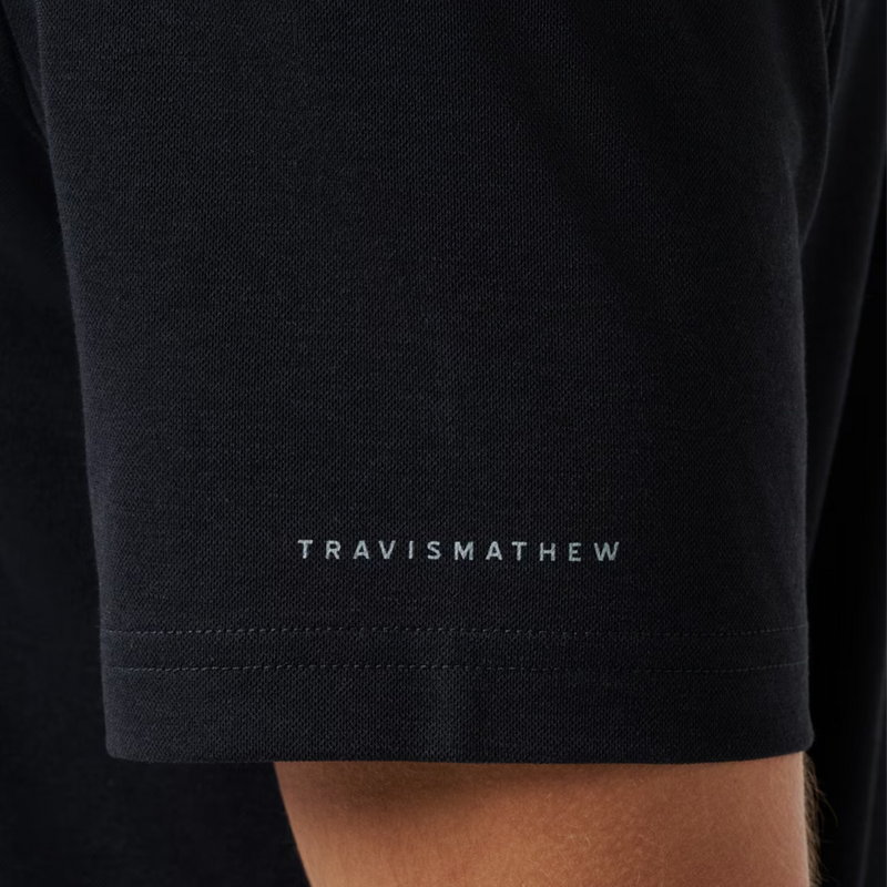 Men's Dodgers Playoff Pitch Polo, TravisMathew Dodgers Playoff Pitch Polo sleeve detail