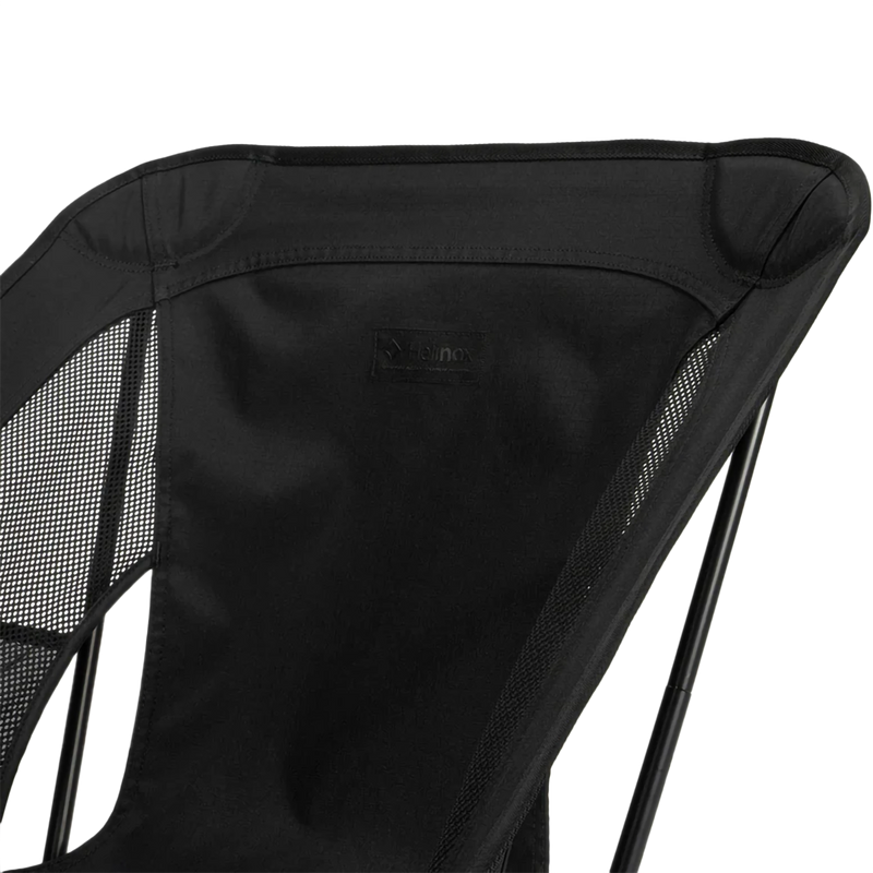 Chair One (re), Helinox Chair One (re) in Blackout Edition branding