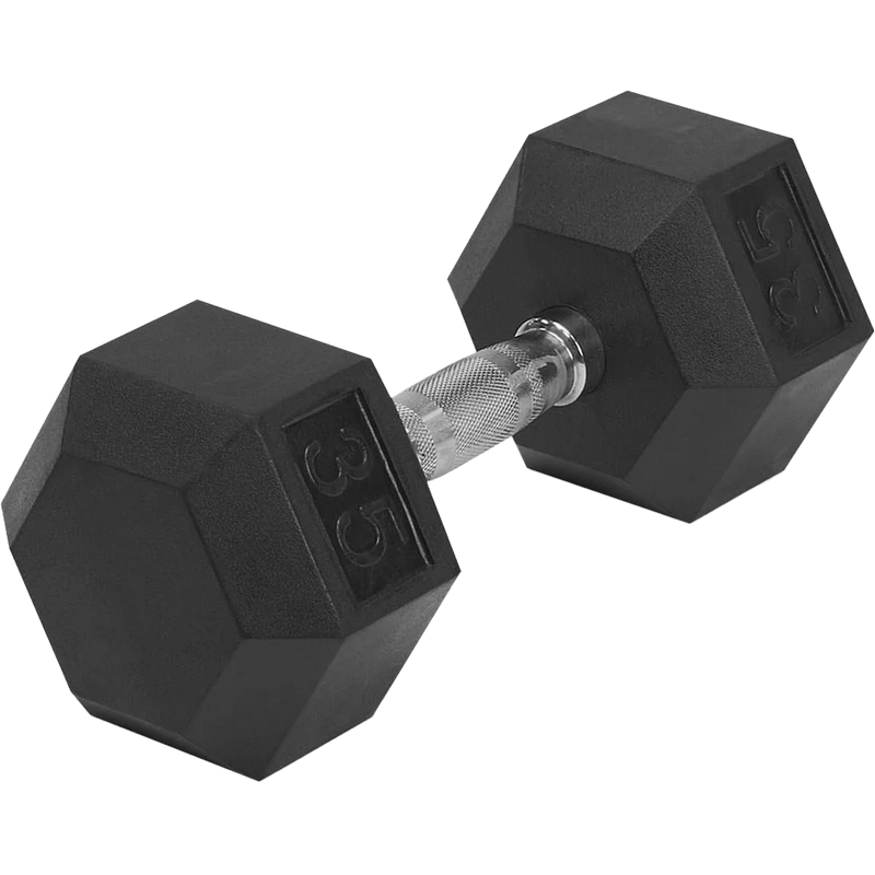 Rubber Hex Dumbbell 8 lb, Featured Image