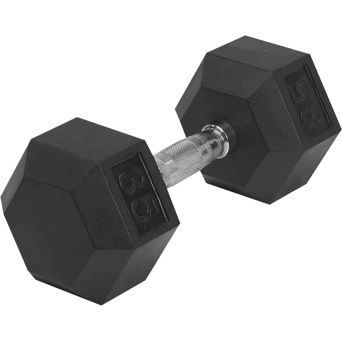 Rubber Hex Dumbbell 8 lb alternate view