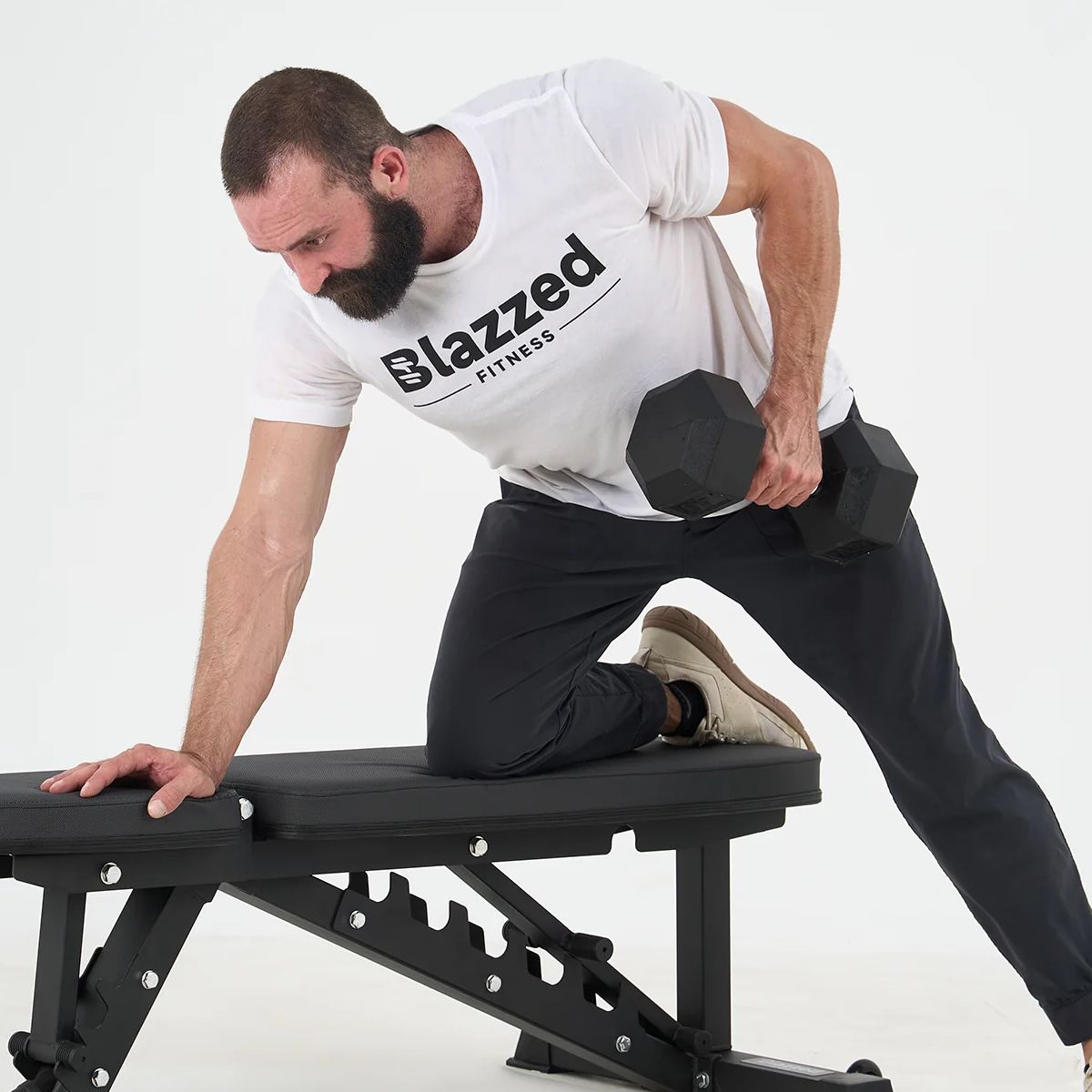 Rubber Hex Dumbbell 5 lb alternate view