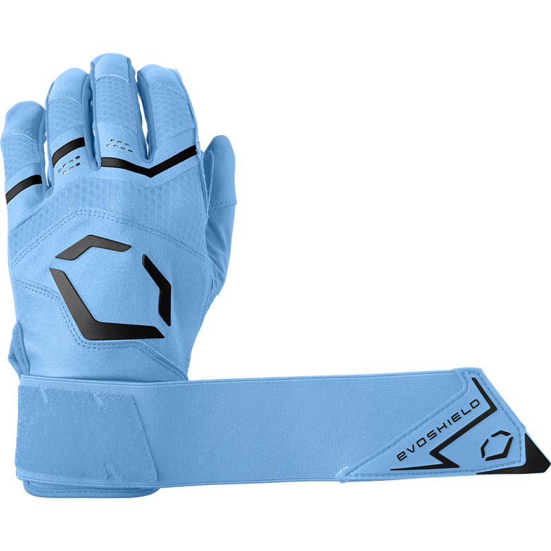 Youth Carbyne Batting Glove with Wrist Wrap, EvoShield Carbyne Batting Glove with Wrist Wrap closure length