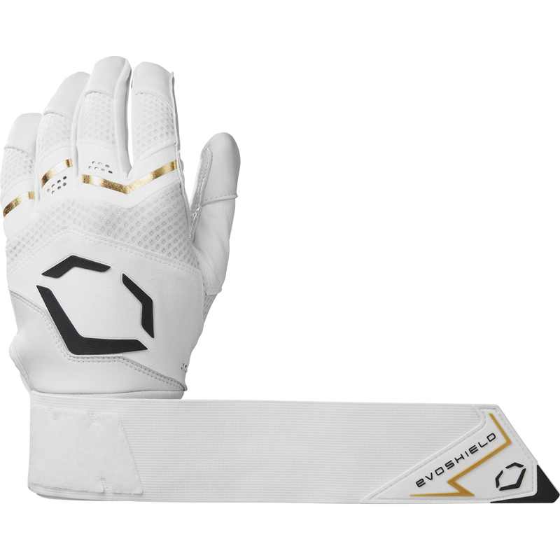 Carbyne Batting Glove with Wrist Wrap, EvoShield Carbyne Batting Glove with Wrist Wrap closure length