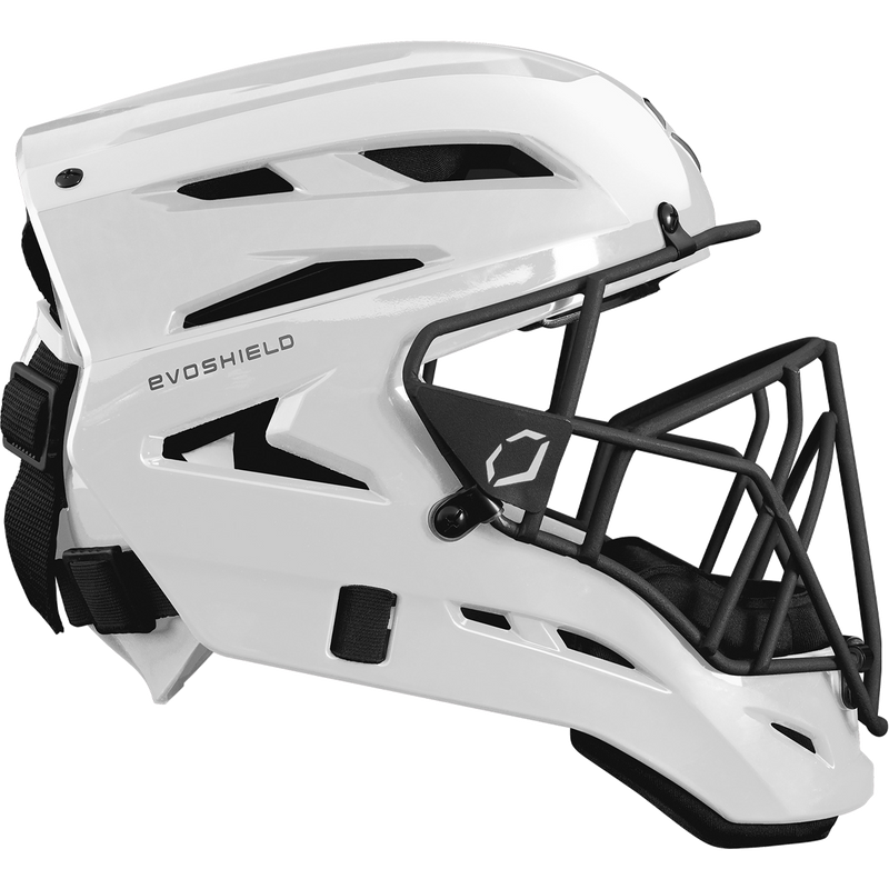 Youth G2S Fastpitch Catchers Gear Kit, EvoShield Youth G2S Fastpitch Catchers Gear Kit in Helmet Side
