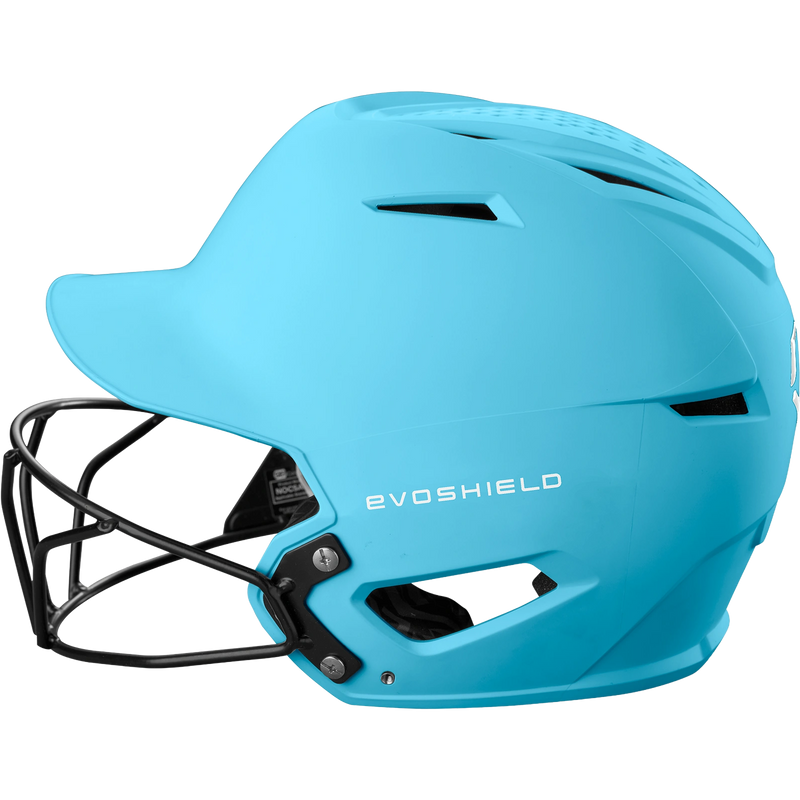 XVT 2.0 Matte Fastpitch Batting Helmet, EvoShield XVT 2.0 Matte Fastpitch Batting Helmet in 08 Victory Blue left