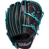Wilson A2K B2 P - 12" 2-Piece in Black/Teal/Flamingo Pink Logos