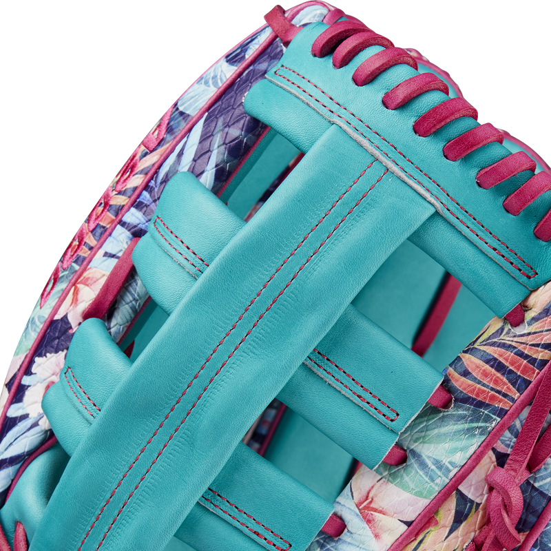 A2000 RA56 Randy Arozarena Game Model Outfield - 12.75" Aso Web SP25, Wilson A2000 RA56 Randy Arozarena Game Model Outfield - 12.75" Aso Web SP25 in Floral SS/Teal/Pink web