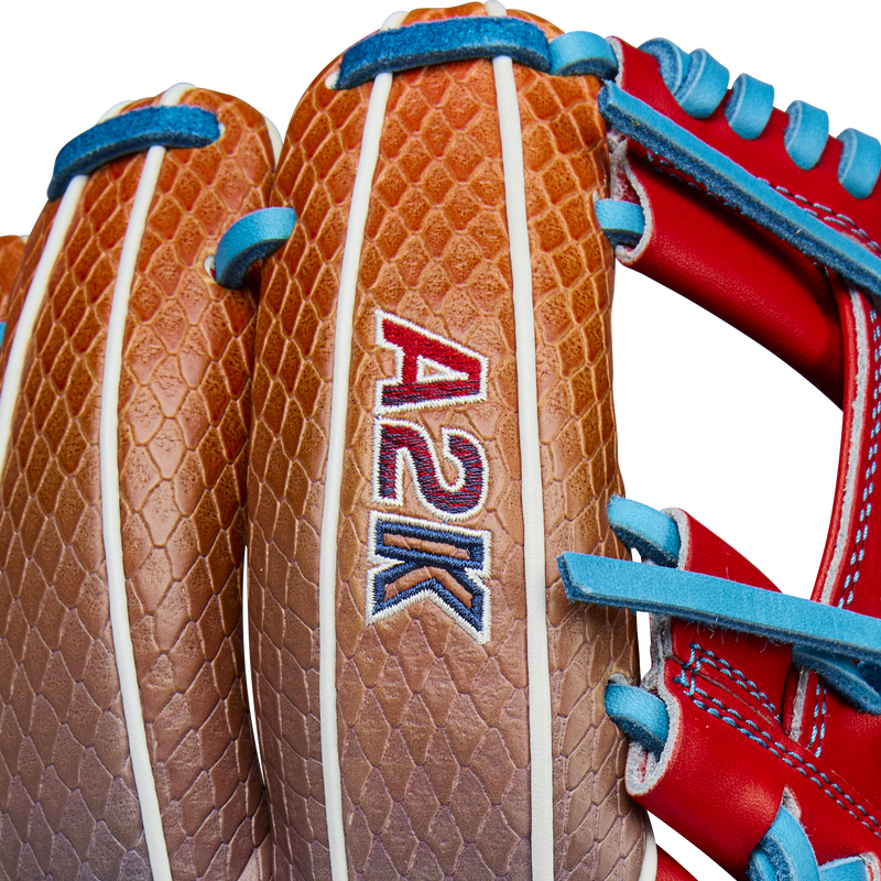 A2K 1786SS Infield-11.5" H-Web, Wilson A2K 1786SS Infield-11.5" H-Web in Gradient Red/Blue/White series logo