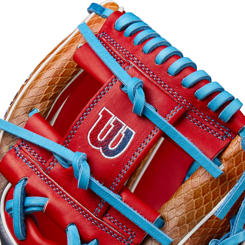 A2K 1786SS Infield-11.5" H-Web, Wilson A2K 1786SS Infield-11.5" H-Web in Gradient Red/Blue/White web