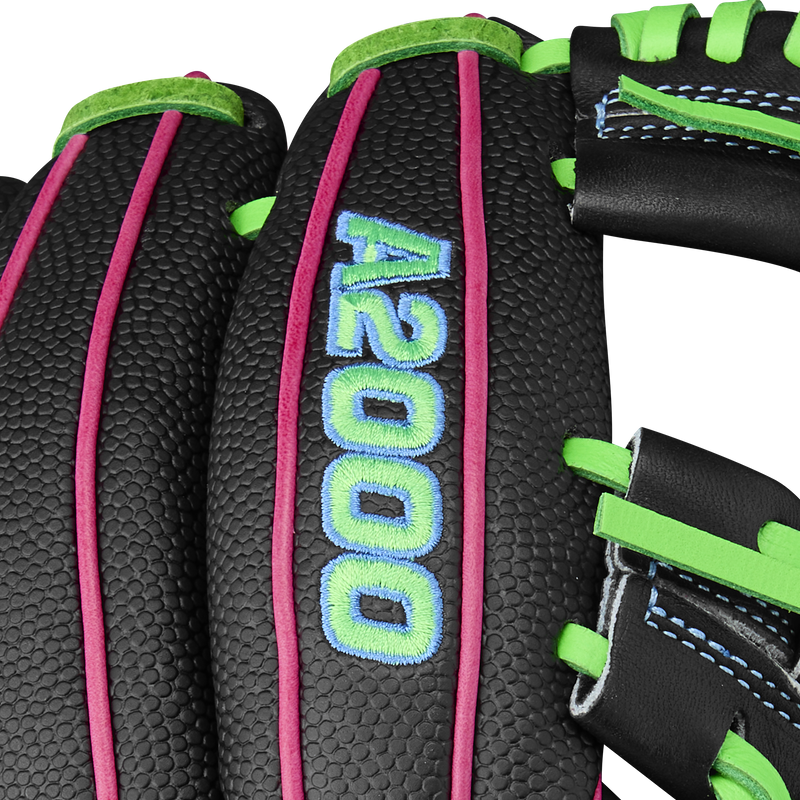 A2000 1786SS Infield - 11.5" H-Web, Wilson A2000 1786SS Infield - 11.5" H-Web in Black/Neon Green/Flamingo Pink series logo
