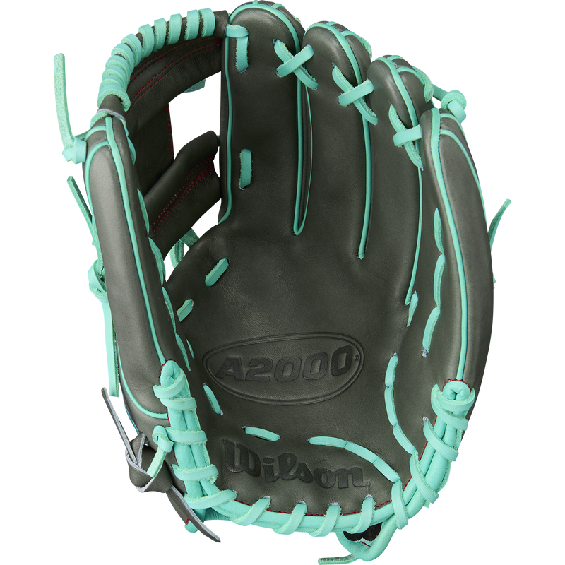 A2000 1975 Infield - 11.75" H-Web, Wilson A2000 1975 Infield - 11.75" H-Web in Coal/Seafoam/Red palm