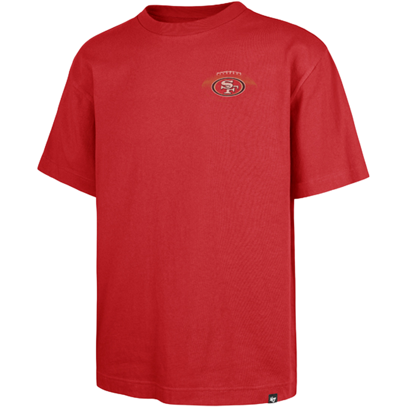 Men's 49ers Game On Foundation Tee, 47 Brand Men's 49ers Game On Foundation Tee front