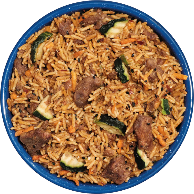 Korean Inspired Beef (2 Servings), Mountain House Korean Inspired Beef in bowl 