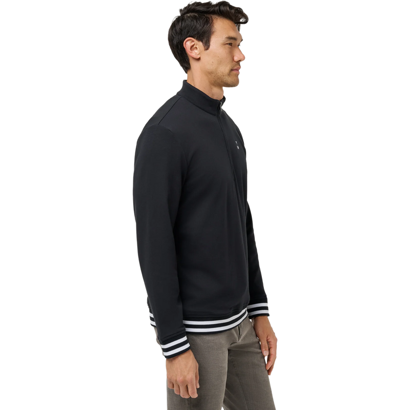 Happier Hour 1/4 Zip, TravisMathew Happier Hour 1/4 Zip in Black right
