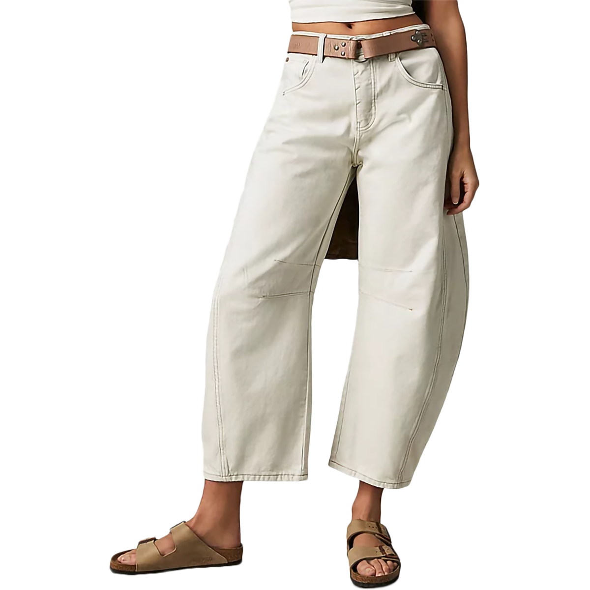 Women's Good Luck Mid Rise Barrel Jeans alternate view