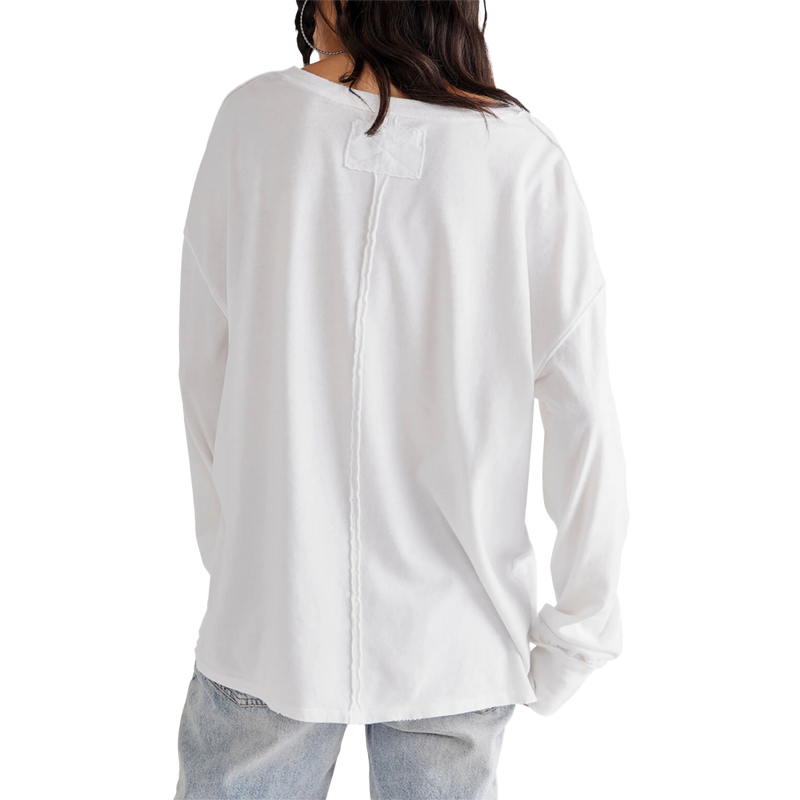 Women's Fade Into You Long Sleeve, Free People Women's Fade Into You Long Sleeve in 1103-Ivory back