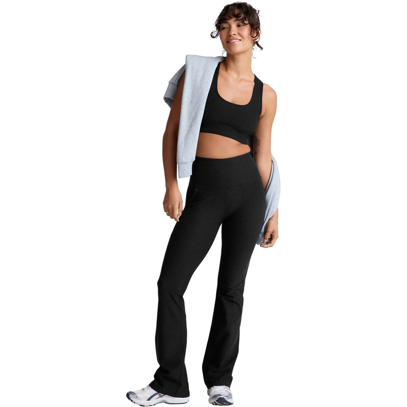 Women's Spacedye High Waisted Practice Pocket Pant, Beyond Yoga Women's Spacedye Keep Pace Pocket Short Full View