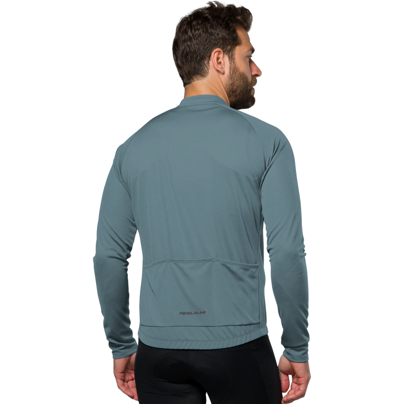 Men's Quest Long Sleeve Jersey, Pearl Izumi Men's Quest Long Sleeve Jersey Back on Model