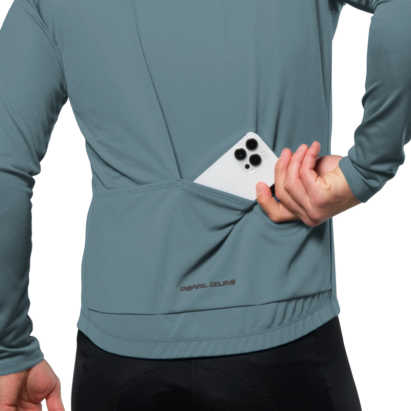 Men's Quest Long Sleeve Jersey, Pearl Izumi Men's Quest Long Sleeve Jersey Back Pocket