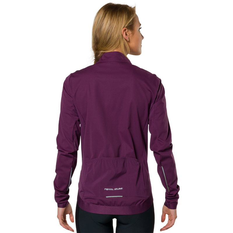 Women's Attack Hybrid Jacket, Pearl Izumi Women's Attack Hybrid Jacket back on model
