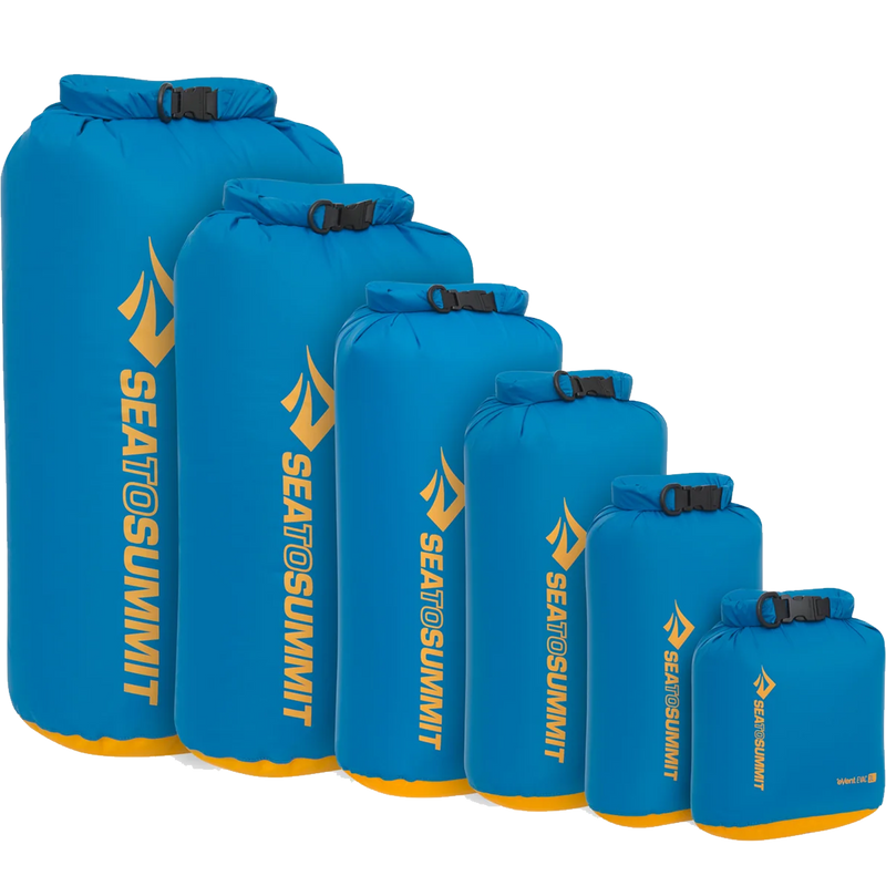 Evac Lightweight Dry Bag 13L, Sea to Summit Evac Lightweight Dry Bag size lineup