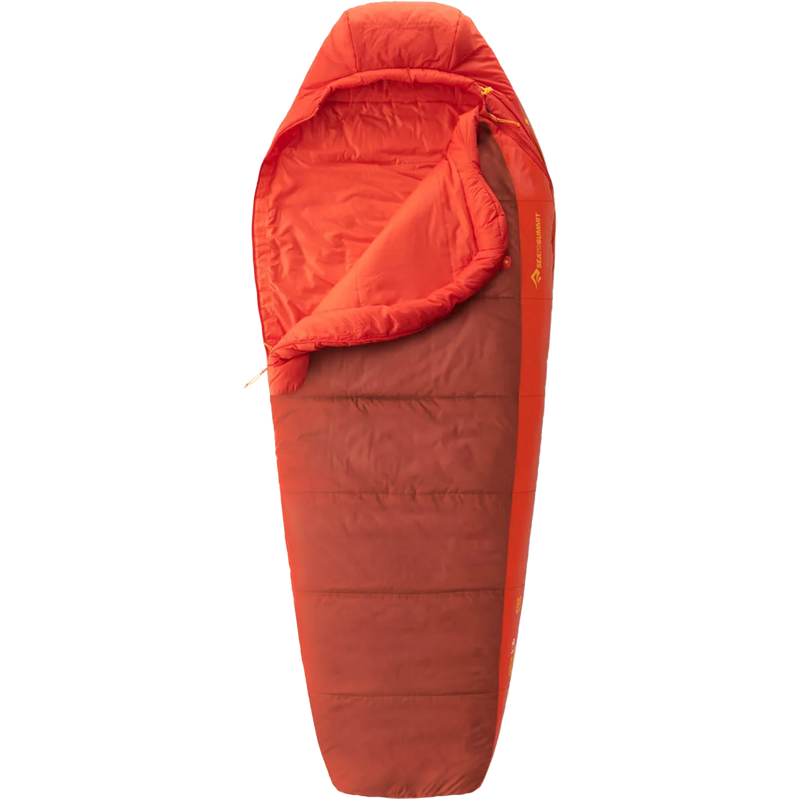 Hamelin 30F Long, Sea to Summit Hamelin 30F Long Picante Red unzipped