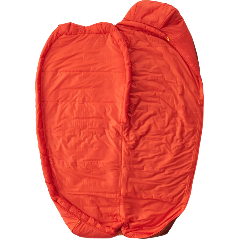 Hamelin 30F Long, Sea to Summit Hamelin 30F Long Picante Red unzipped and open
