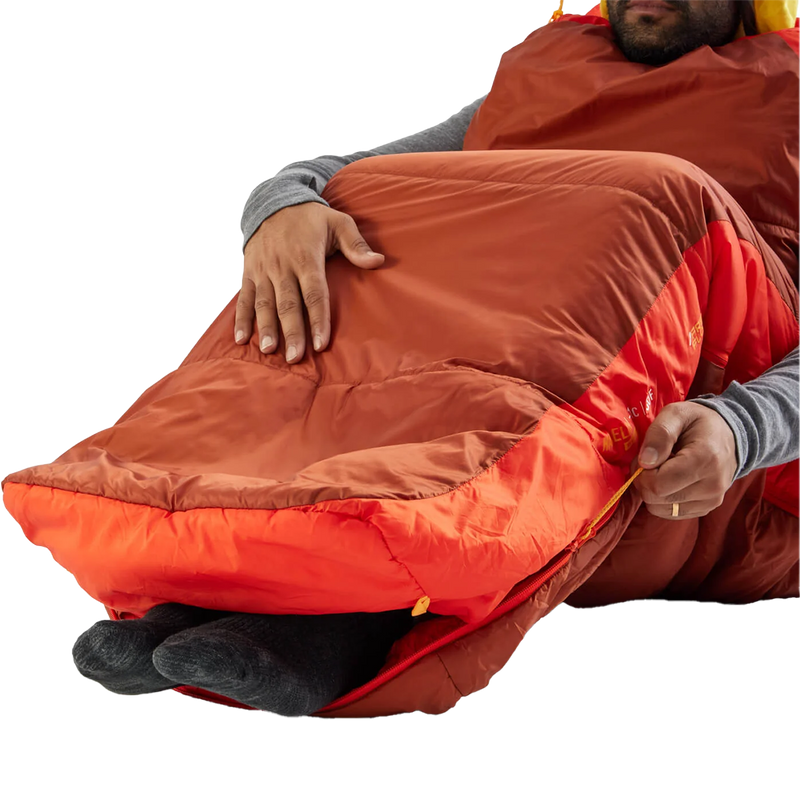 Hamelin 30F Long, Sea to Summit Hamelin 30F Long Picante Red footbox zipper
