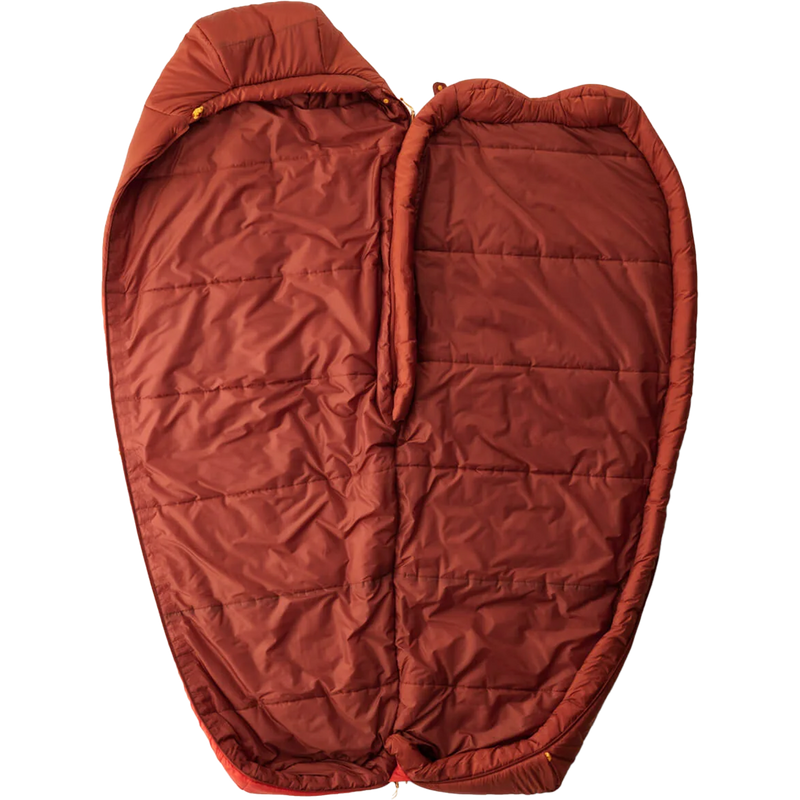 Women's Hamelin 15F Long, Sea to Summit Women's Hamelin 15F in Spicy Orange unzipped and open