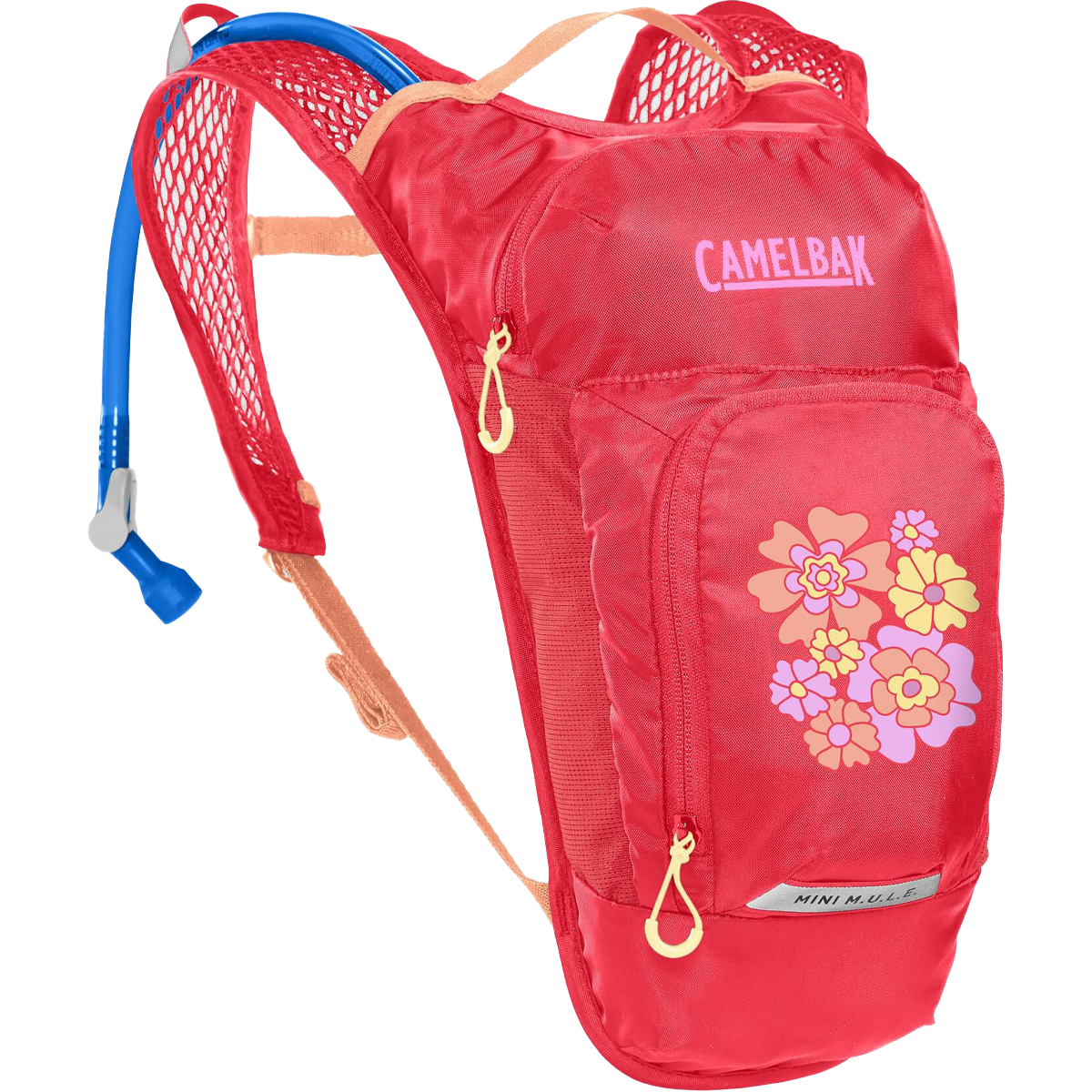 backpack for mini bottlles 1l CamelBak Kids' Mini M.U.L.E 50 oz. Hydration Pack, Pink
