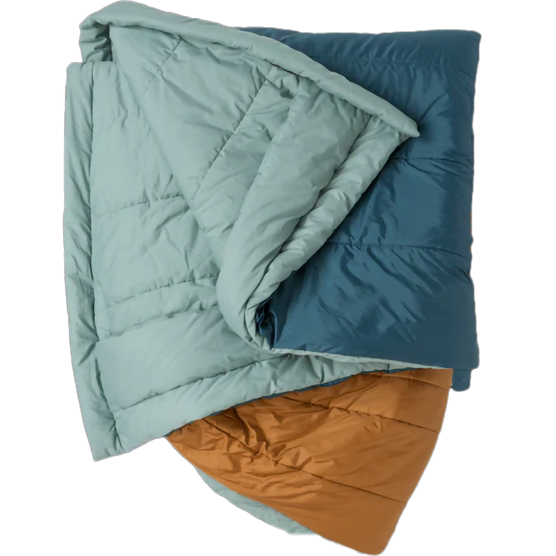 Big Agnes Dream Island 20 Doublewide in Tapestry/Brown Sugar folded