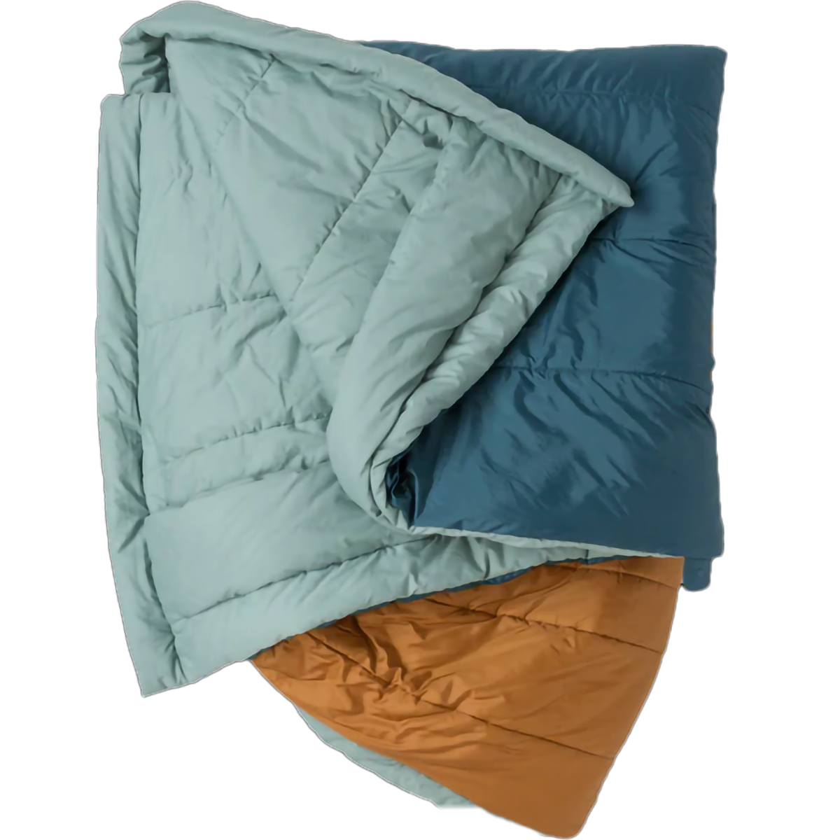 Big Agnes Dream Island 20 Doublewide in Tapestry/Brown Sugar folded