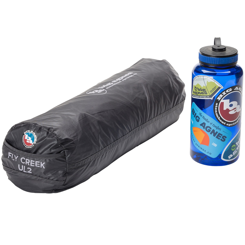 Fly Creek UL2, Big Agnes Fly Creek UL2 in Asphalt/Gray Ridge in stuff sack