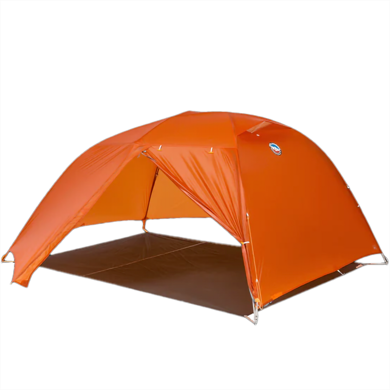 Copper Spur UL3, Big Agnes Copper Spur UL3 in Tangelo fast fly/shelter set up