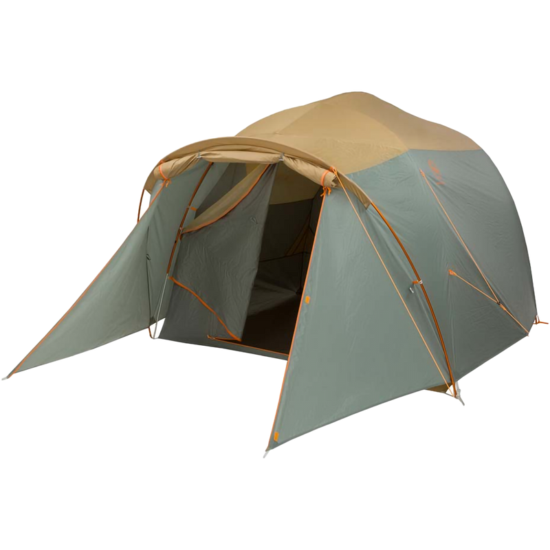 Bunk House 6, Big Agnes Bunk House 6 in Prairie Sand/Chinois Green door open