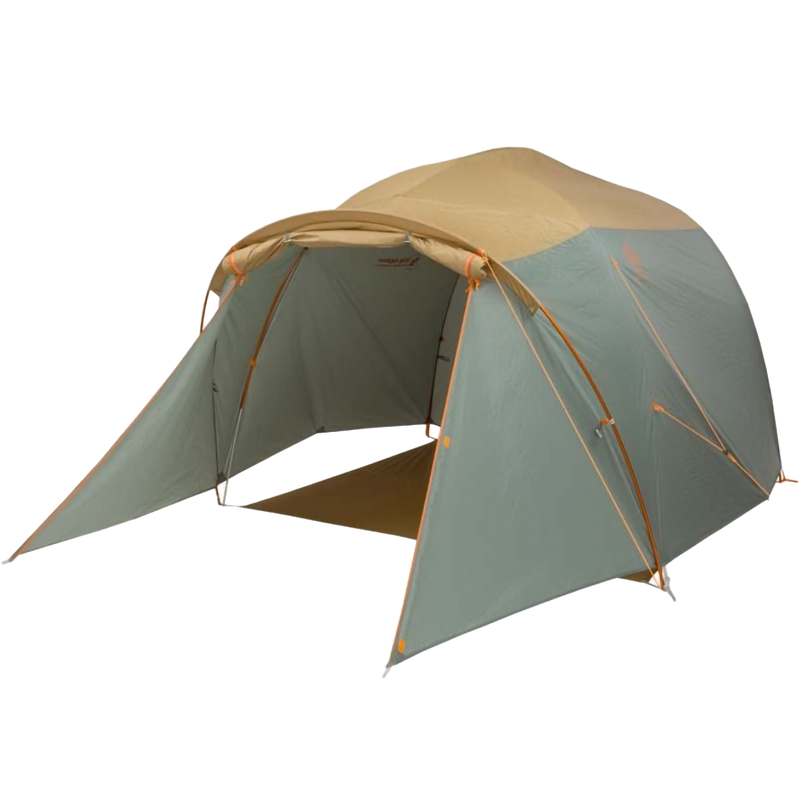 Bunk House 6, Big Agnes Bunk House 6 in Prairie Sand/Chinois Green fast fly set up