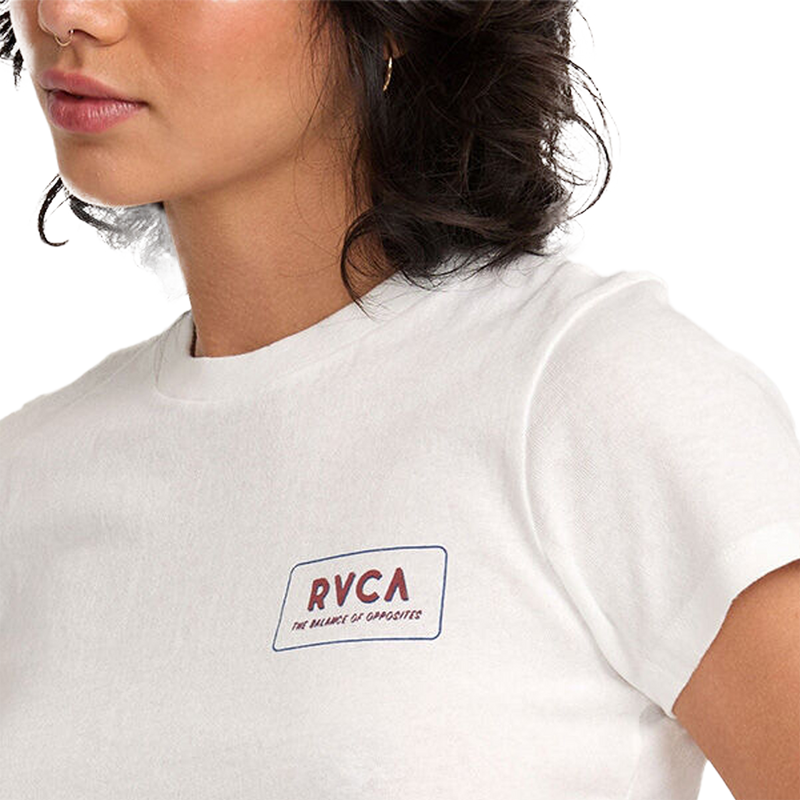 Women's 411 Tee, RVCA Women's 411 Tee Chest Logo