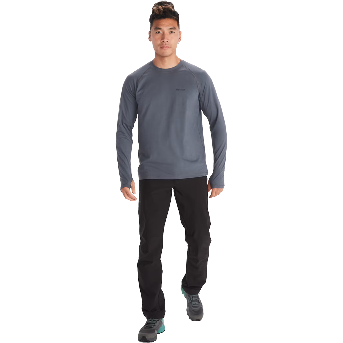 Marmot Men's Windridge Long Sleeve Shirt in Steel Onyx