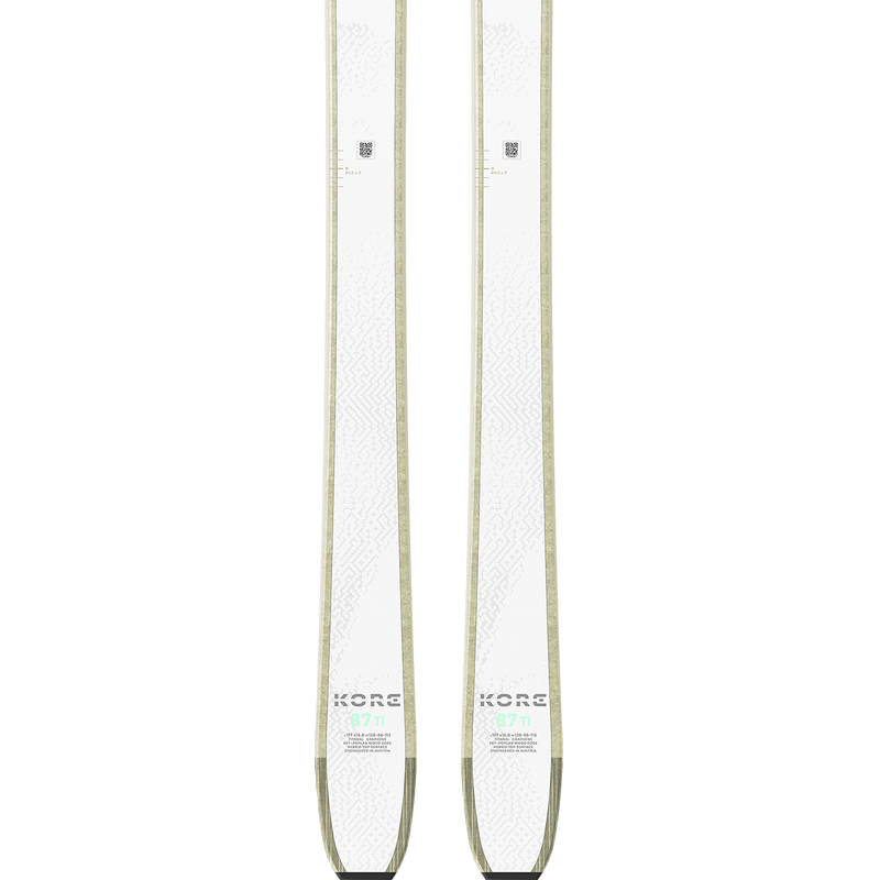 Women's Kore 87 Ti, Head Women's Kore 87 Ti pair tails
