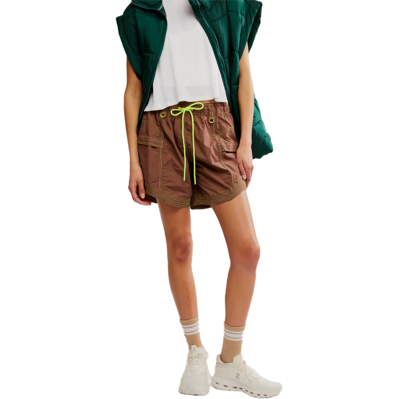 Women's In The Wild Long Short, FP Movement Women's In The Wild Long Short in 5806-Black Walnut front