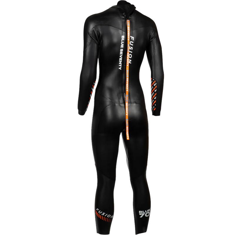 Women's Fusion Wetsuit, Blue Seventy Women's Fusion Wetsuit back