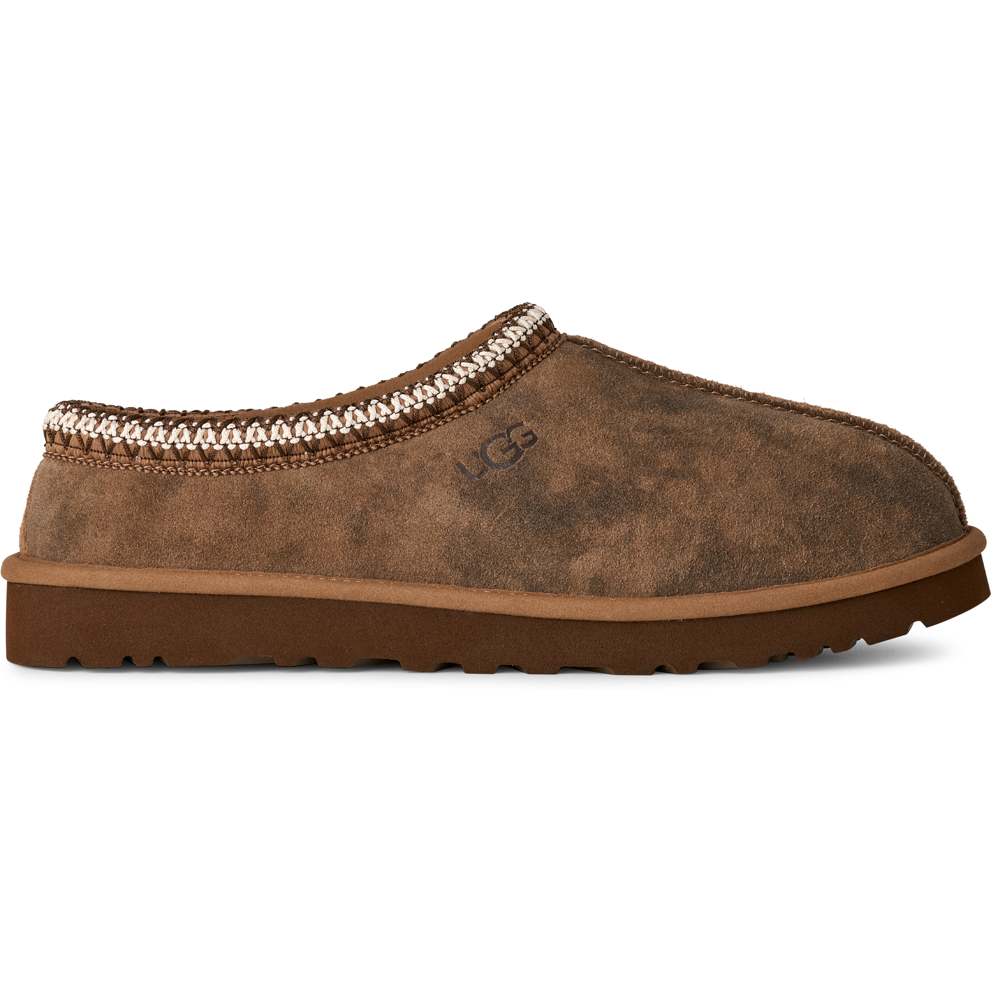 UGG Chocolate Brown Suede Moccasin Men’s Slippers UGG Mens Olsen Slip-on Moc Toe Slippers Suede Espresso Brown  main image 2