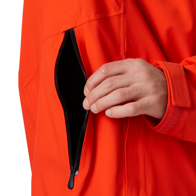Men's Alpha Long Shell, Helly Hansen Men's Alpha Long Shell pit zip