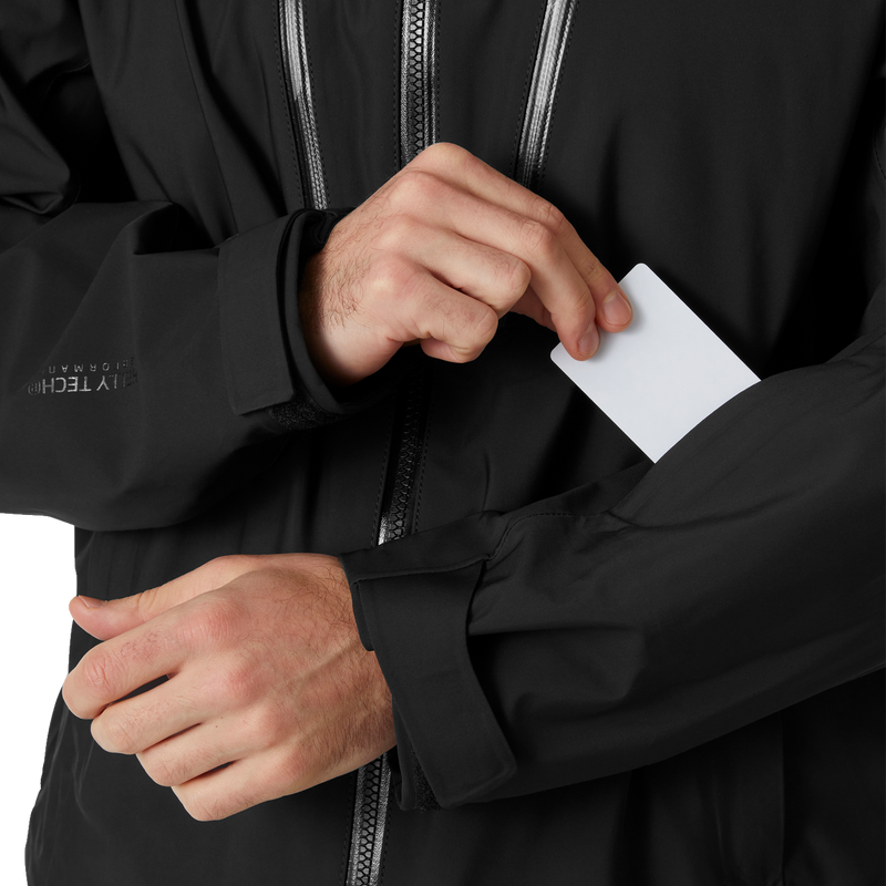 Men's Alpha Long Shell Jacket, Helly Hansen Men's Alpha Long Shell Jacket pass pocket 