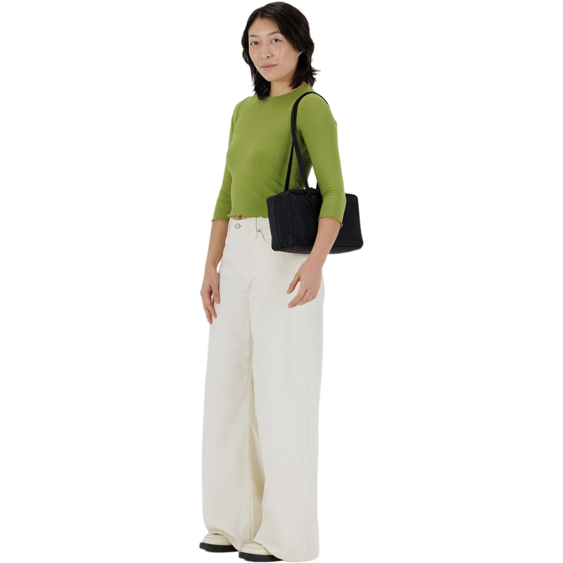 Nylon Bowler Bag, BAGGU Nylon Bowler Bag on model shoulder