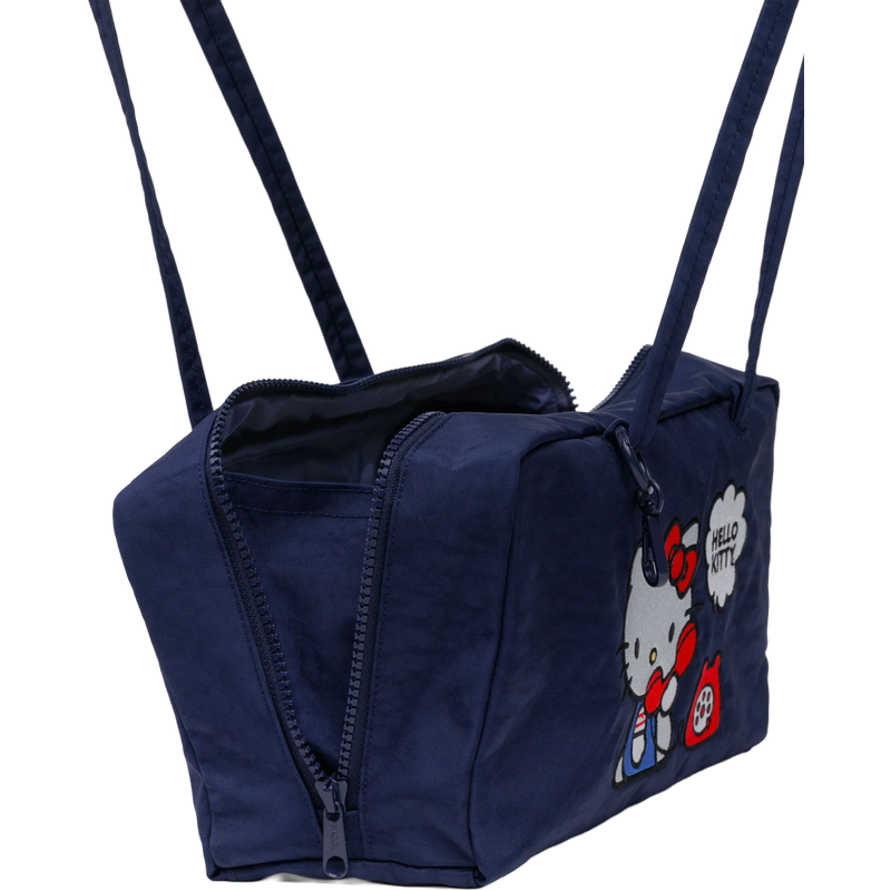 Hello Kitty Nylon Bowler Bag, BAGGU Hello Kitty Nylon Bowler Bag open